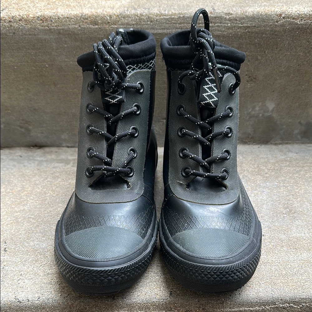 Black High-Top Men's Boots
